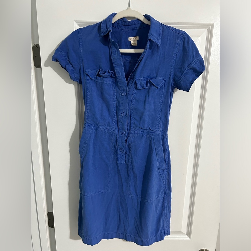 J. Crew Blue Utility Dress